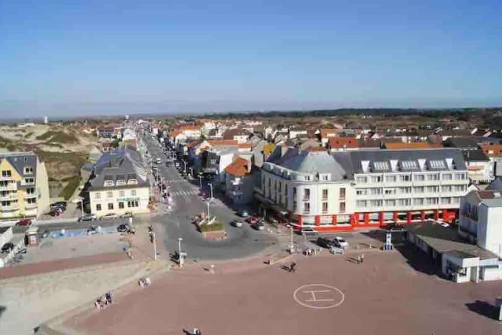 Studio Entre Mer Et Dunes Avec Balcon Vue Laterale Mer 50M Plage Pour 3 Pers Wifi Menage Compris Fort-Mahon-Plage Esterno foto