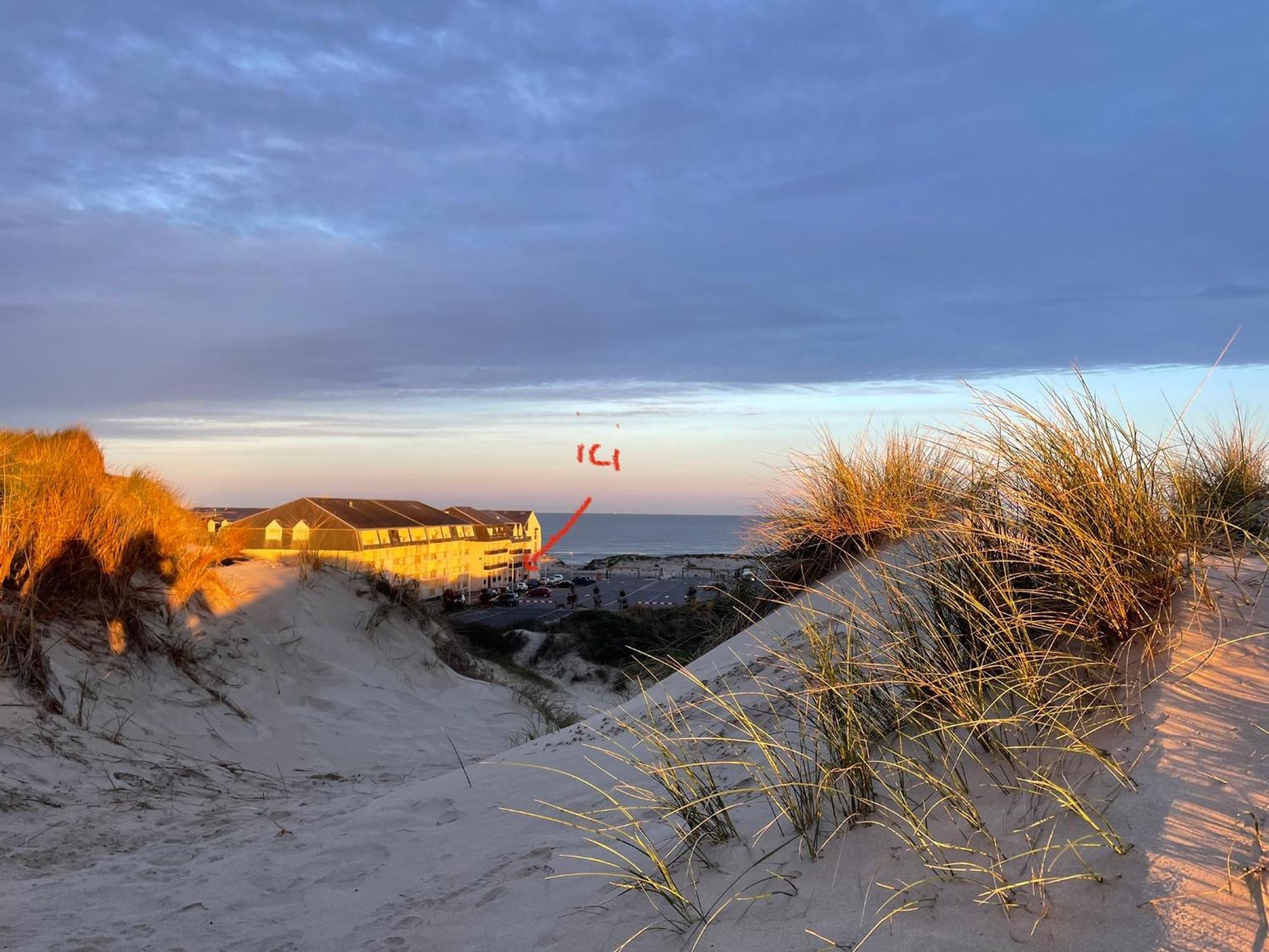 Studio Entre Mer Et Dunes Avec Balcon Vue Laterale Mer 50M Plage Pour 3 Pers Wifi Menage Compris Fort-Mahon-Plage Esterno foto