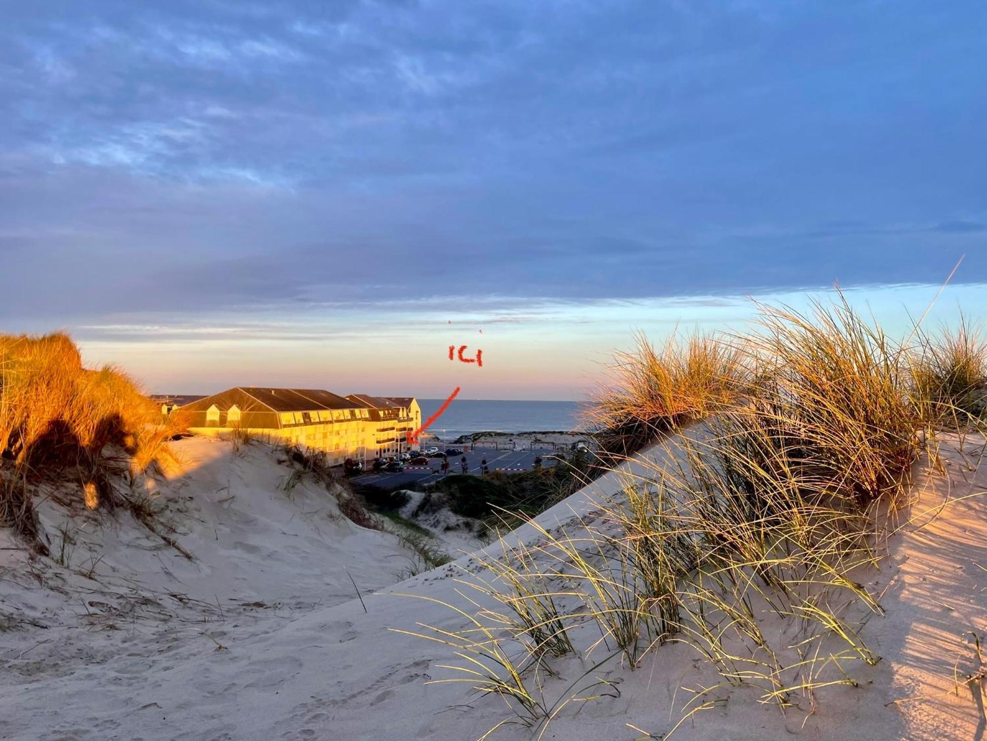 Studio Entre Mer Et Dunes Avec Balcon Vue Laterale Mer 50M Plage Pour 3 Pers Wifi Menage Compris Fort-Mahon-Plage Esterno foto